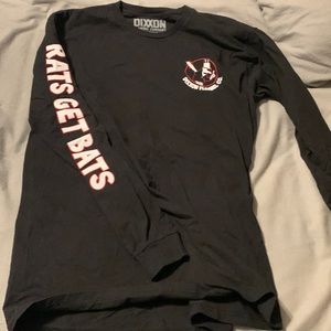 Dixxon flannel rare long sleeve t shirt rats get bats large